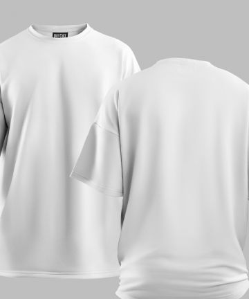 Basic White Oversized T Shirt
