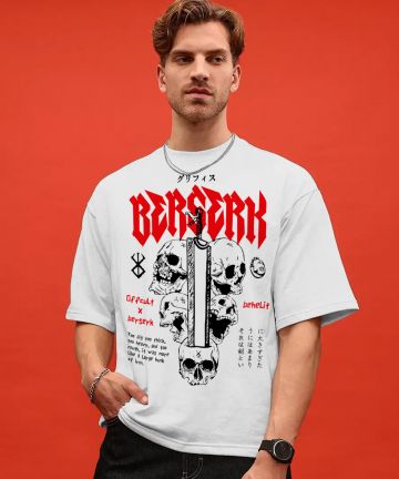 Berserk Behelit White Oversized T Shirt	