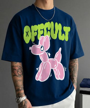 Offcult Balloondog Dark Indigo Oversized T Shirt