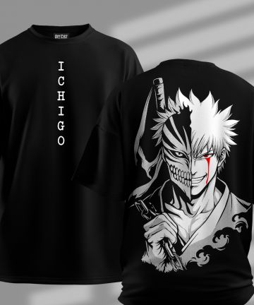  Ichigo Black Oversized T Shirt
