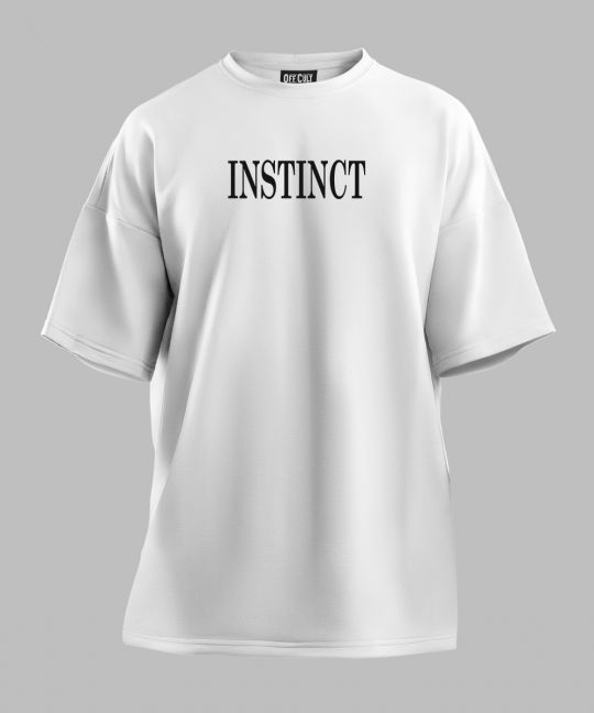 Follow My Instinct White Oversized T Shirt Image 2