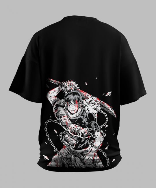 Toji Zenin Black Oversized T Shirt Image 3