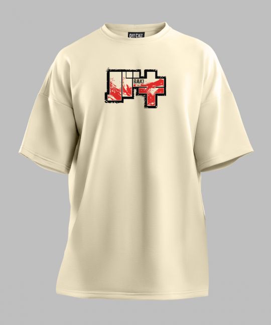 Baki Hanma Off White Oversized T Shirt Image 3