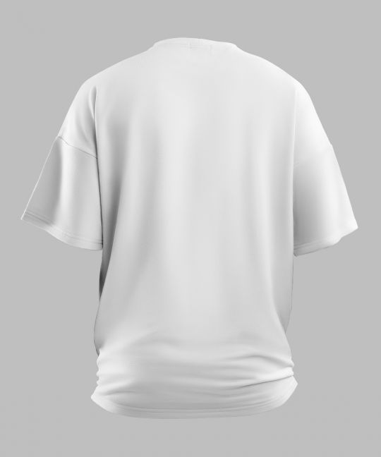 Basic White Oversized T Shirt Image 3