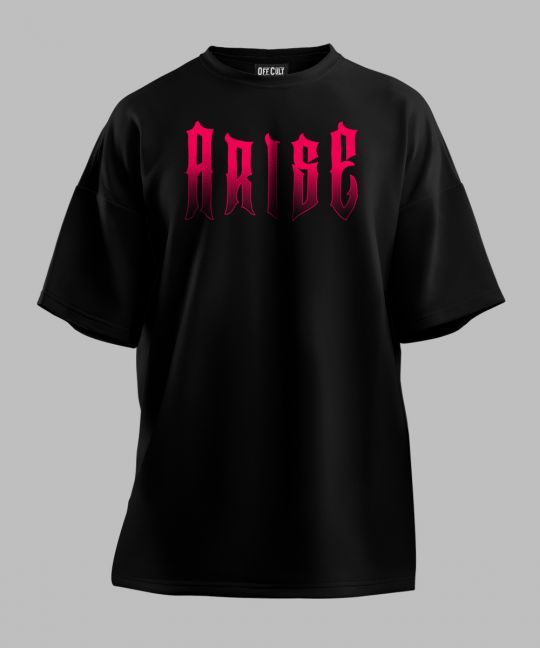 Solo Leveling Arise Black Oversized T Shirt	 Image 4