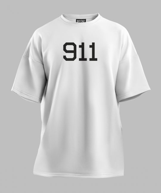 Porsche 911 White Oversized T-Shirt Image 2