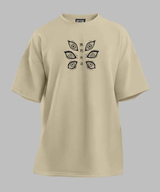 Demon Slayer Kokushibo Off White Oversized T Shirt Image 2