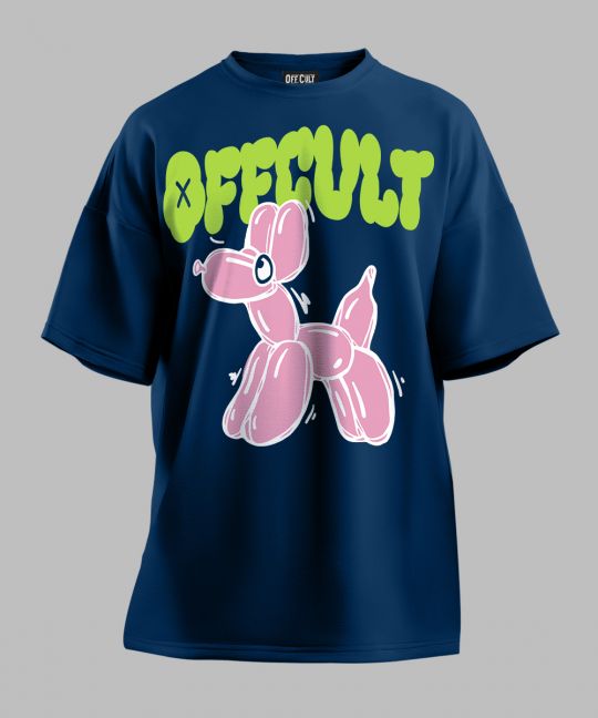 Offcult Balloondog Dark Indigo Oversized T Shirt Image 2