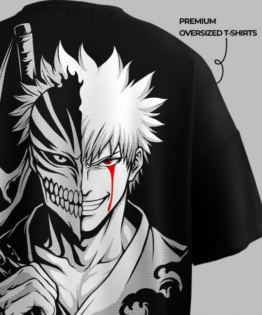  Ichigo Black Oversized T Shirt Image 4