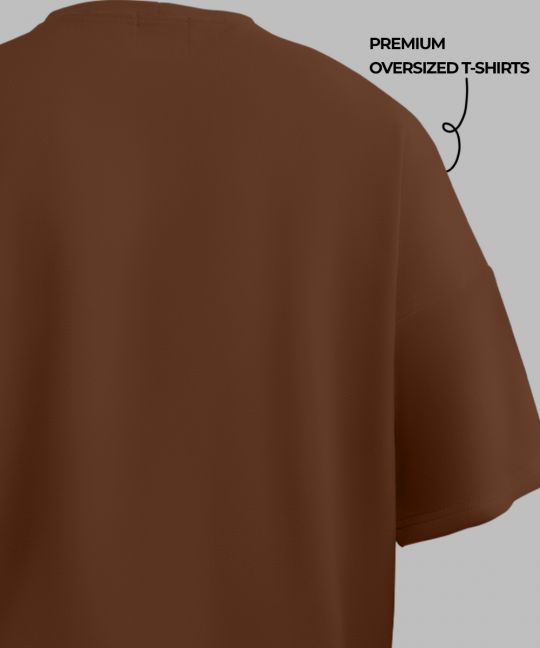 Popeye Mocha Oversized T Shirt Image 3