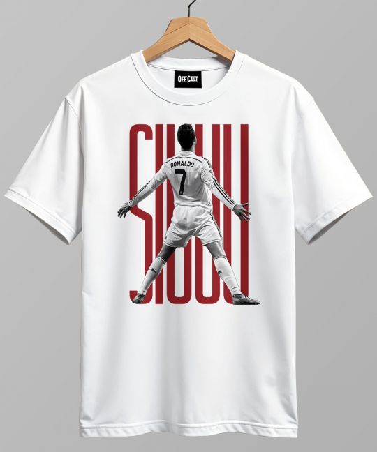 Ronaldo 07 White Regular T Shirt Image 2