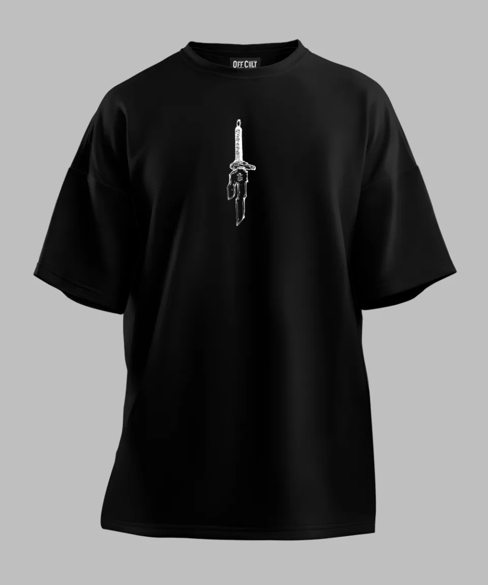 Toji Zenin Black Oversized T Shirt — back