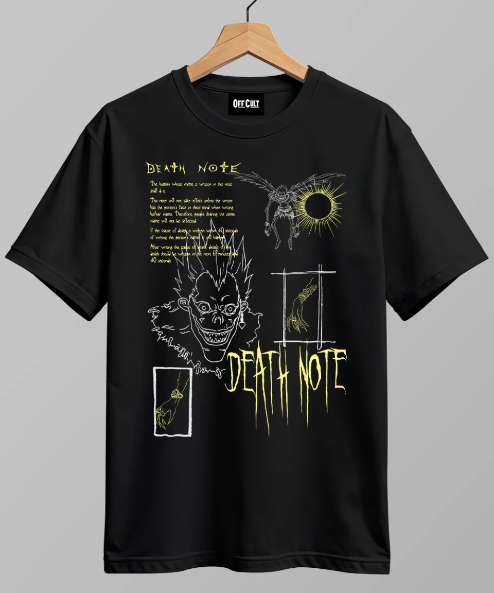 Death Note RYUK Black Regular T Shirt — back