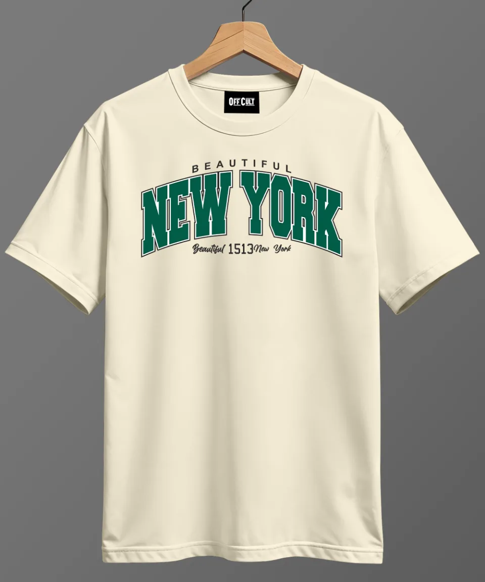 New York Off White Regular T Shirt — back