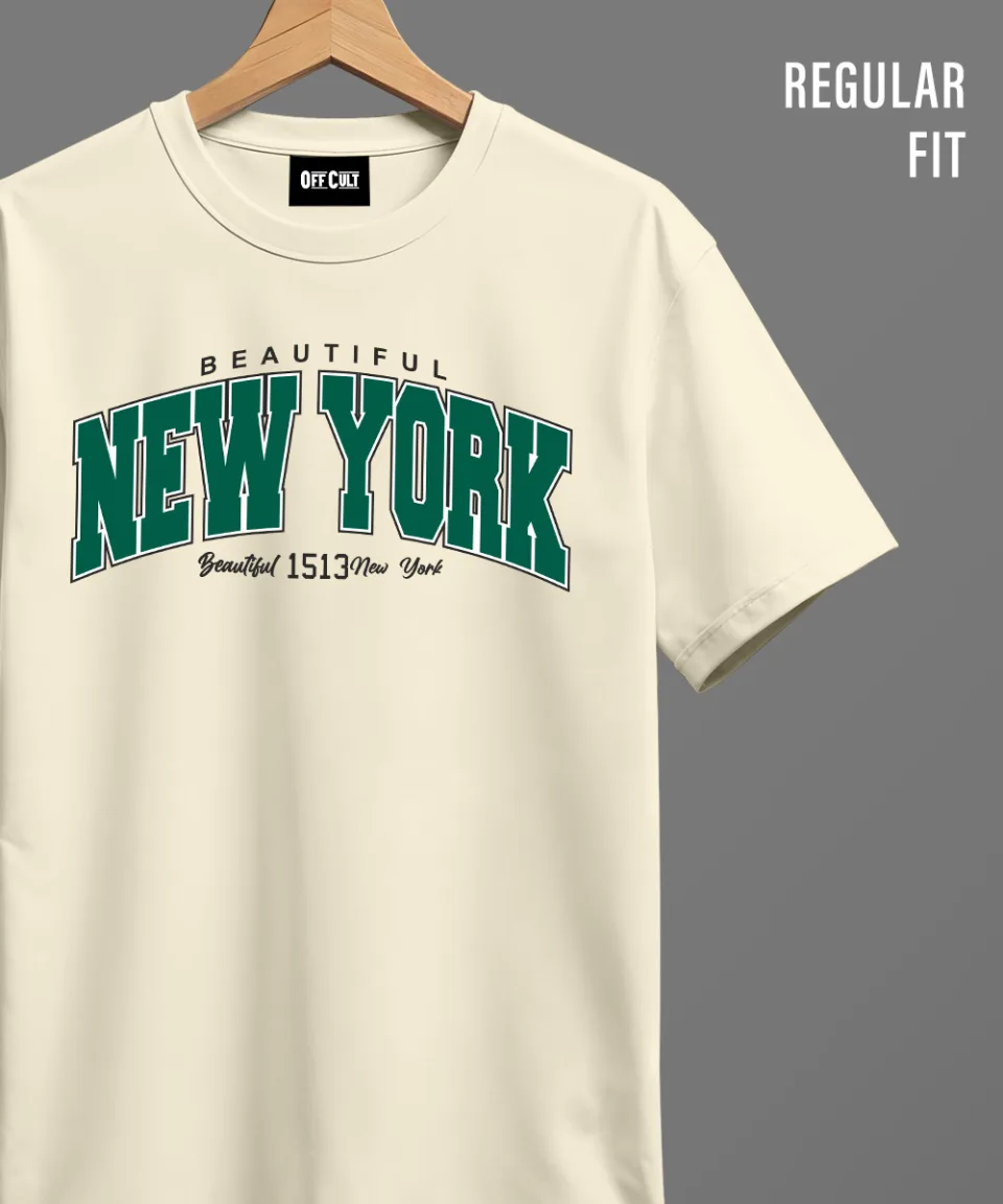 New York Off White Regular T Shirt