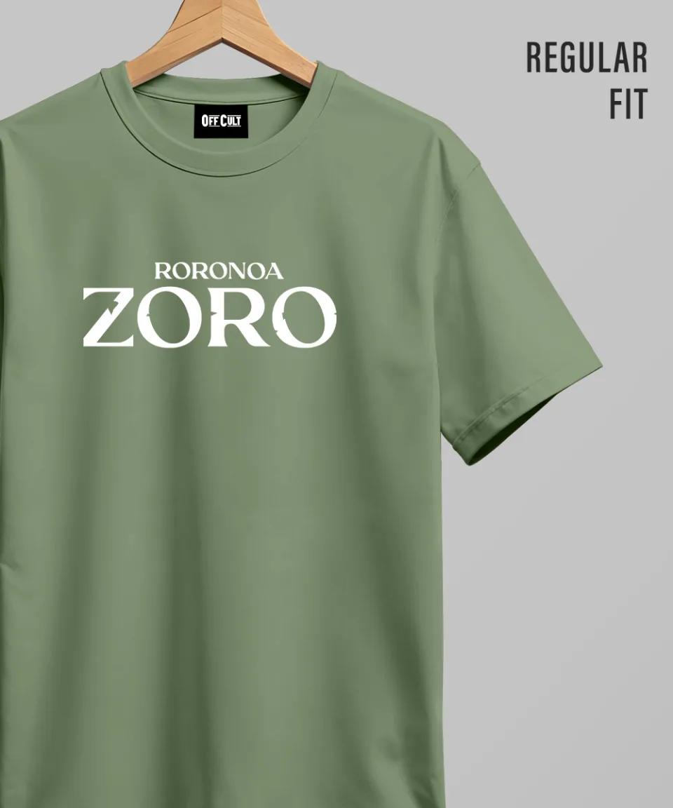 Zoro Dark Green Regular T Shirt