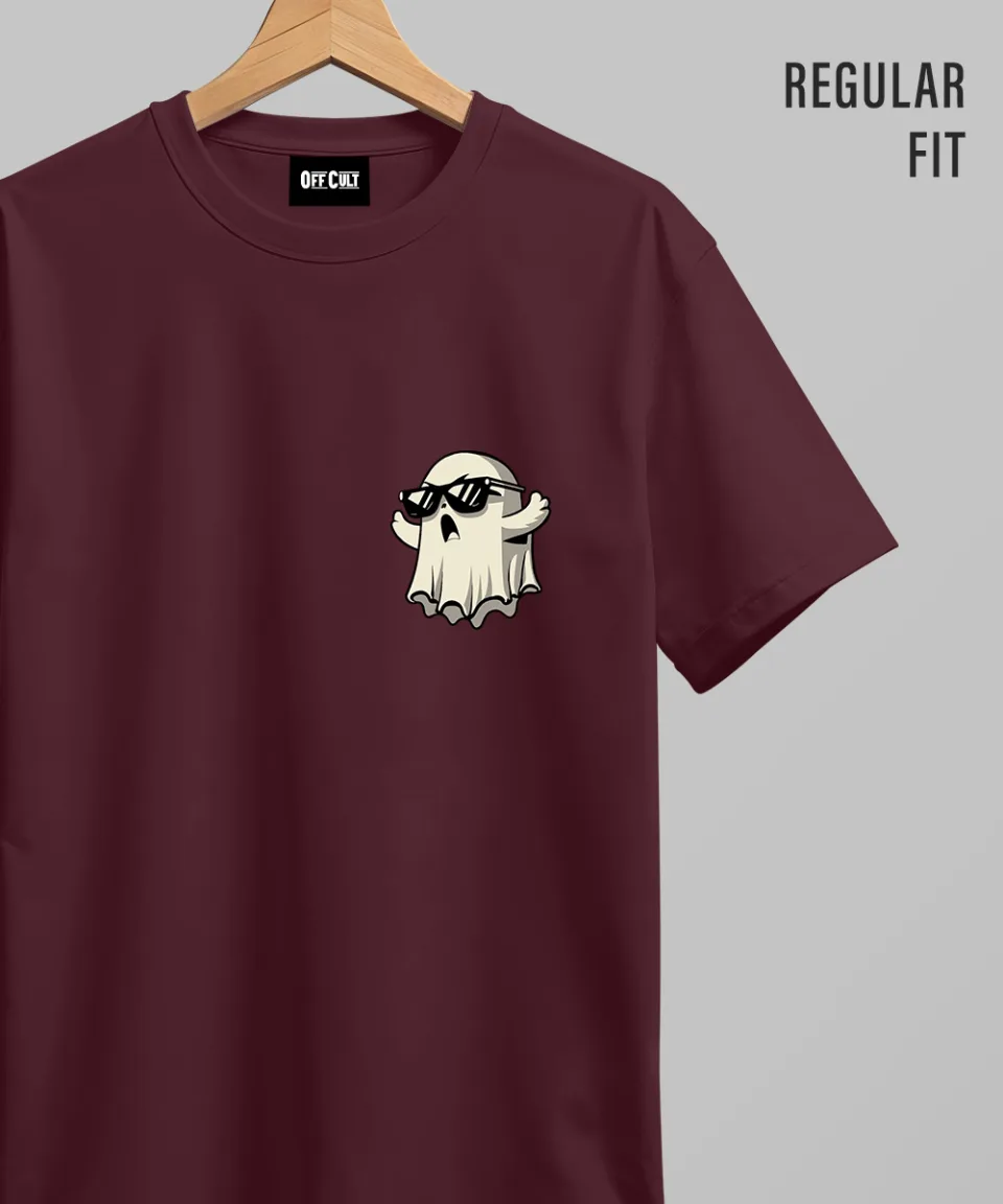Ghost Pocket Wine Regular T Shirt
