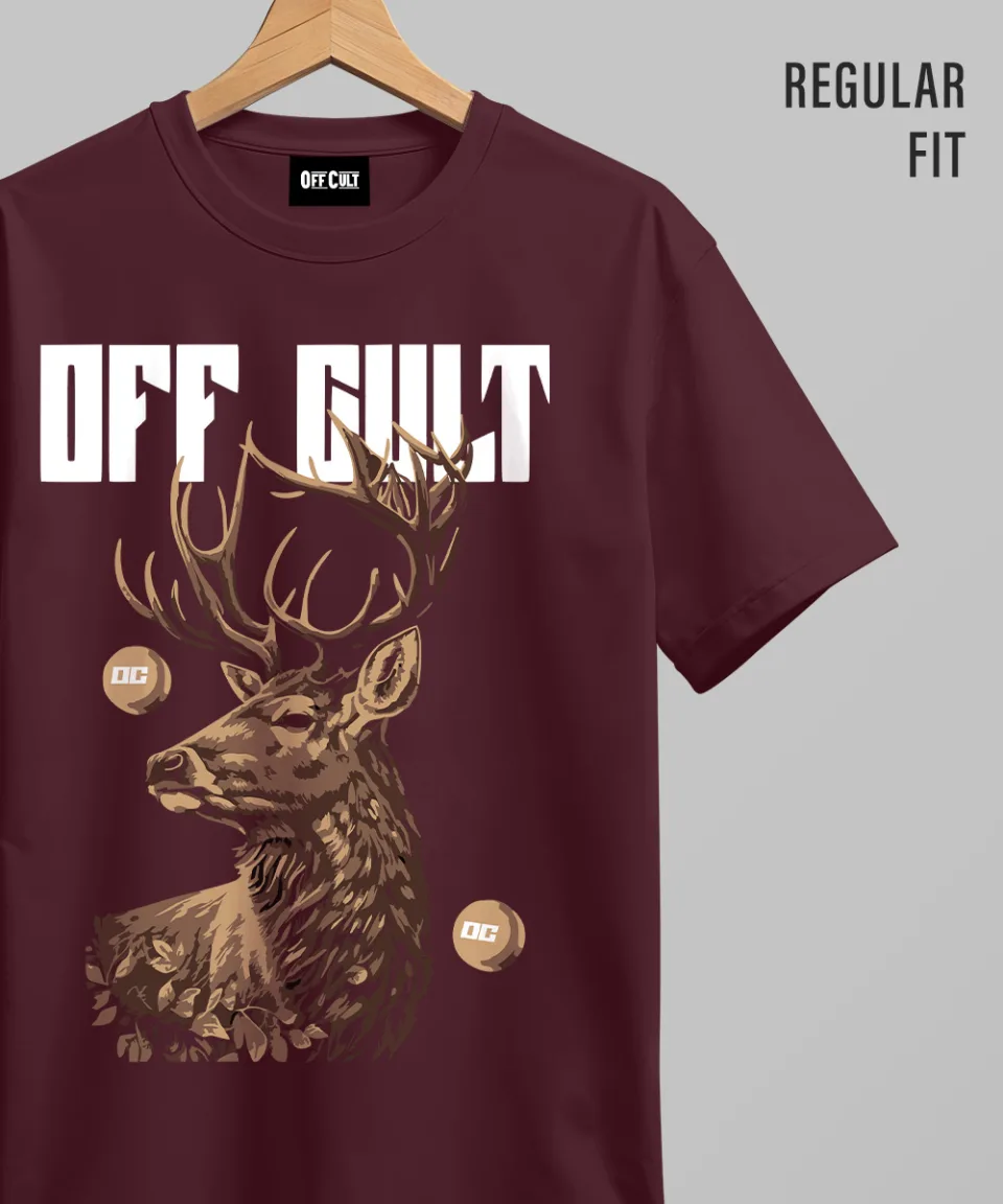 Deer Wine Regular T Shirt