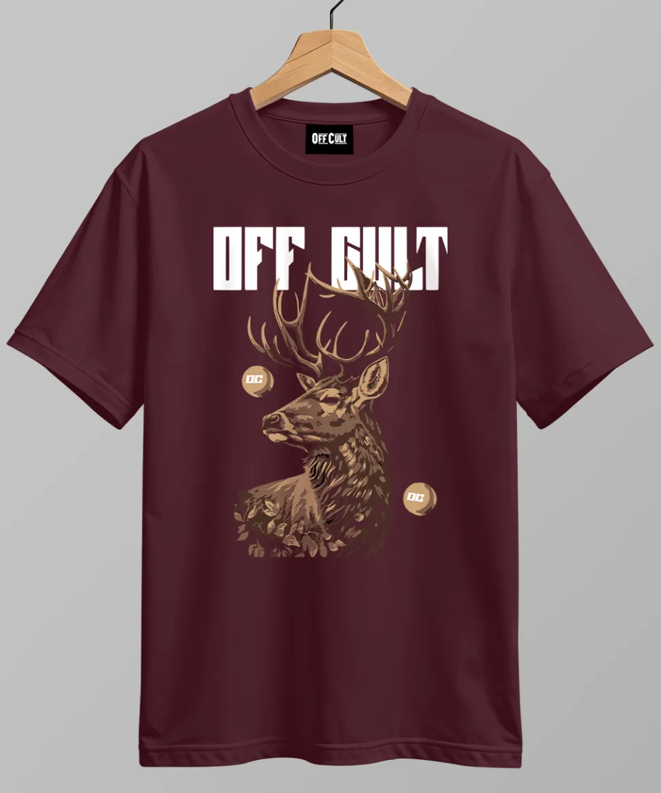 Deer Wine Regular T Shirt — back