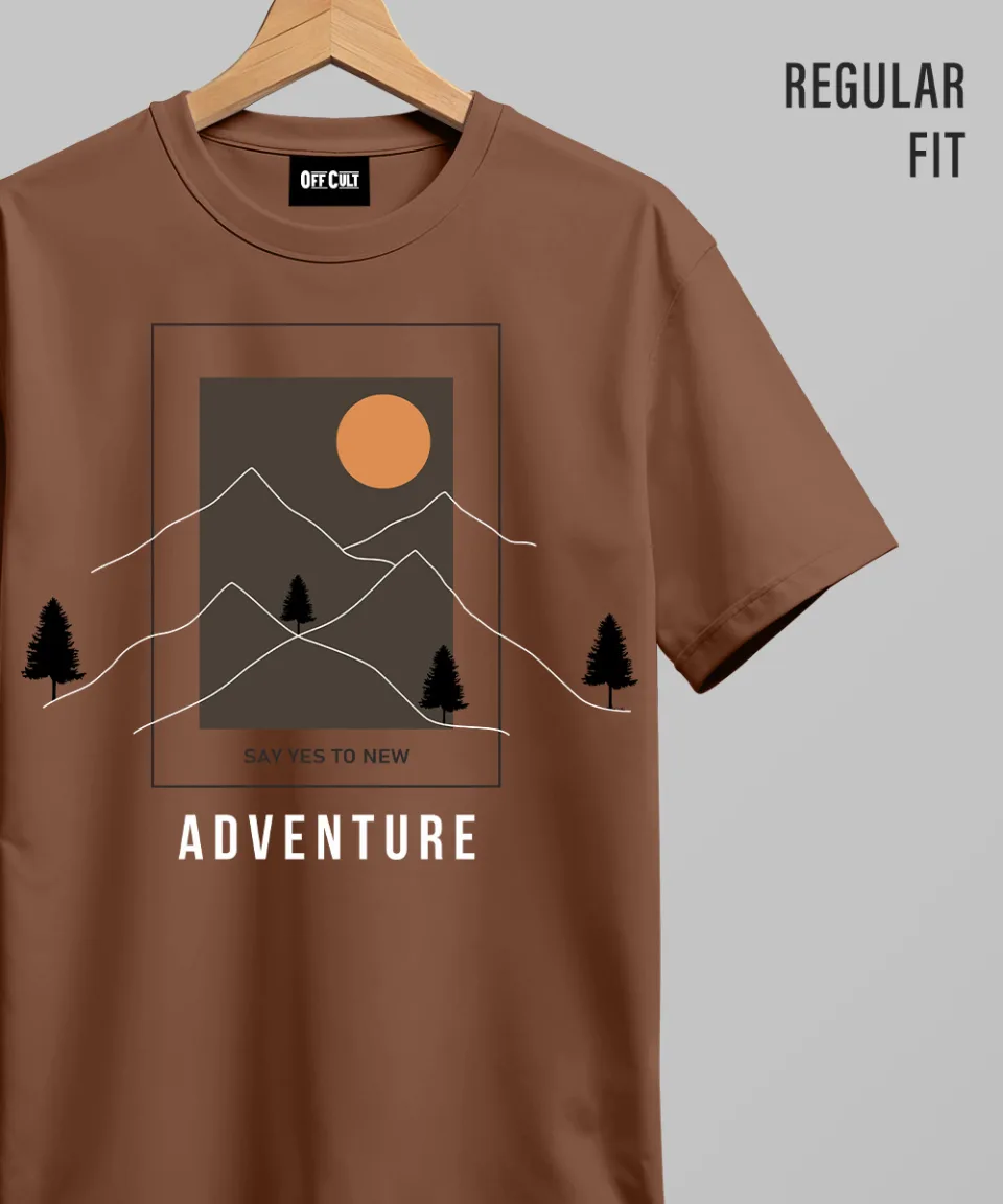 Adventure Mocha Regular T Shirt