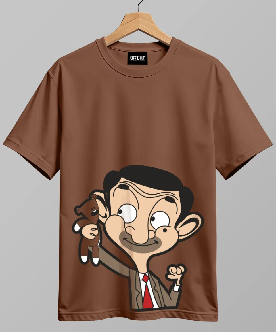 Mr Bean Mocha Regular T Shirt — back