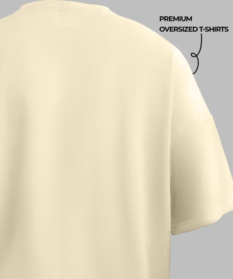 Jujutsu Dragons Off White Oversized T Shirt — back