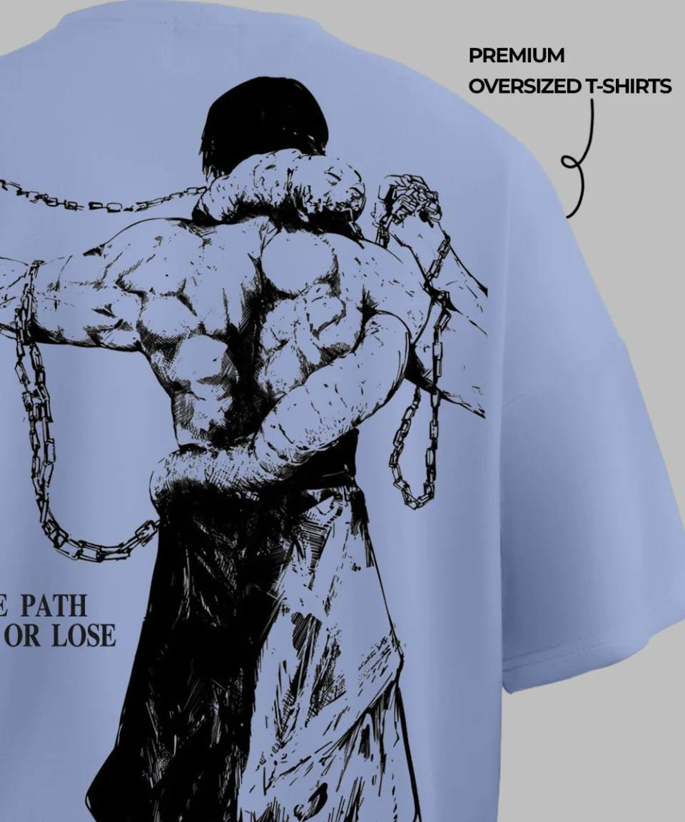 Toji Lavender Oversized T Shirt — view 5