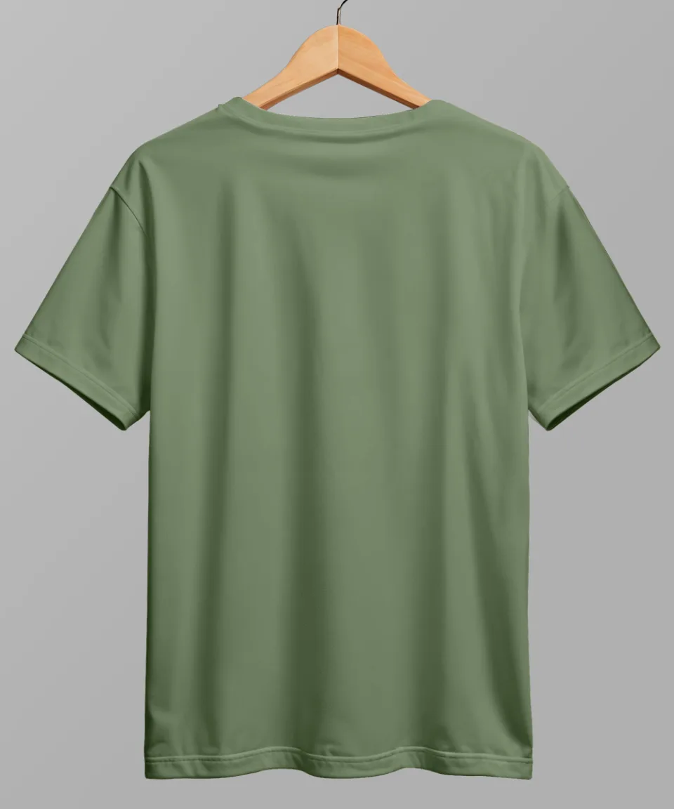 Forever Young Dark Green Regular T Shirt — detail