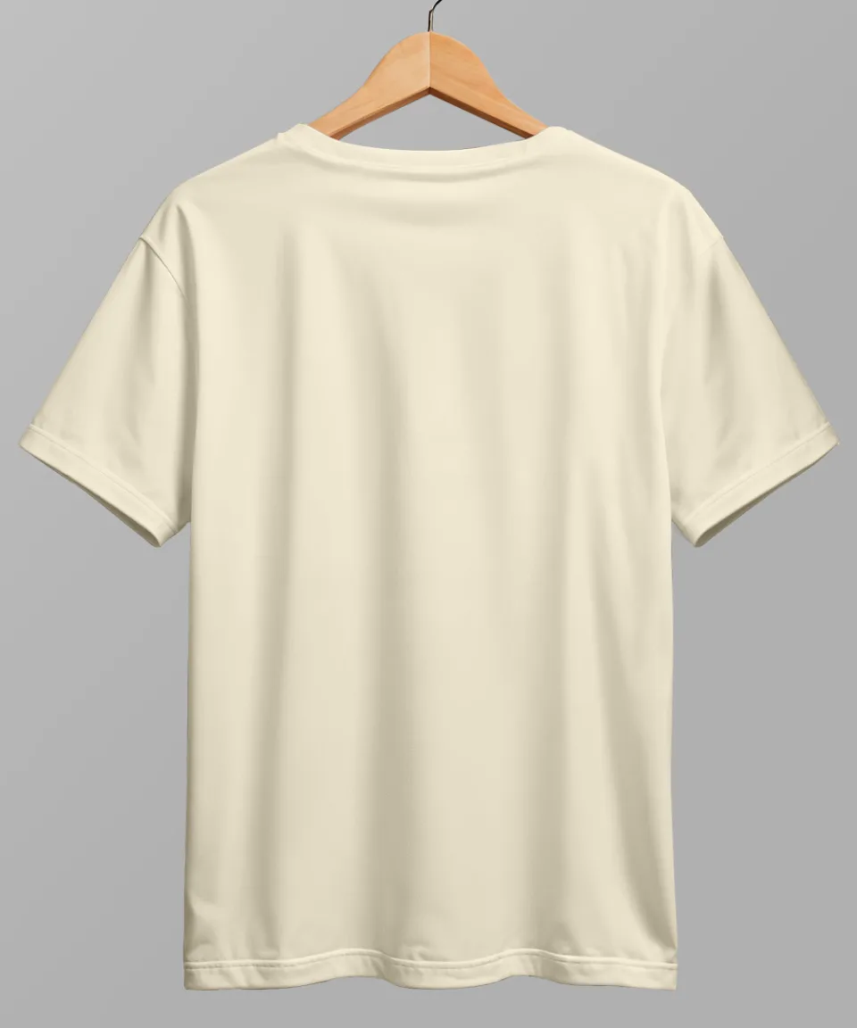 Genius At Work Off White Regular T Shirt — detail