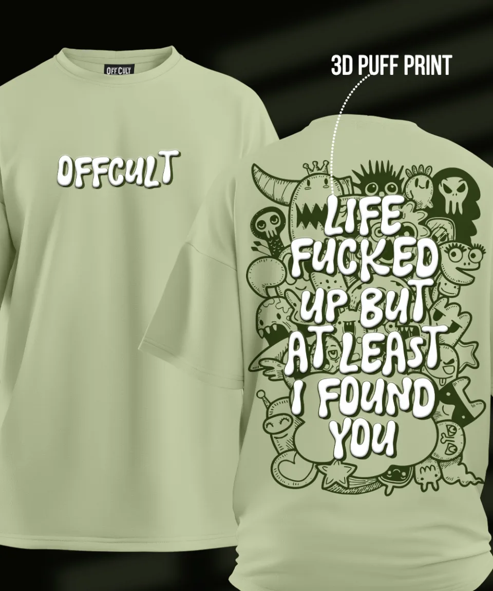 Life F Pista Green Oversized T-Shirt
