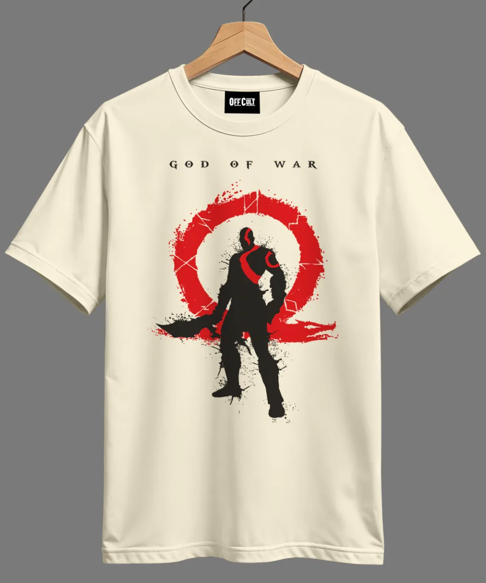 God of War Off White Regular T Shirt — back