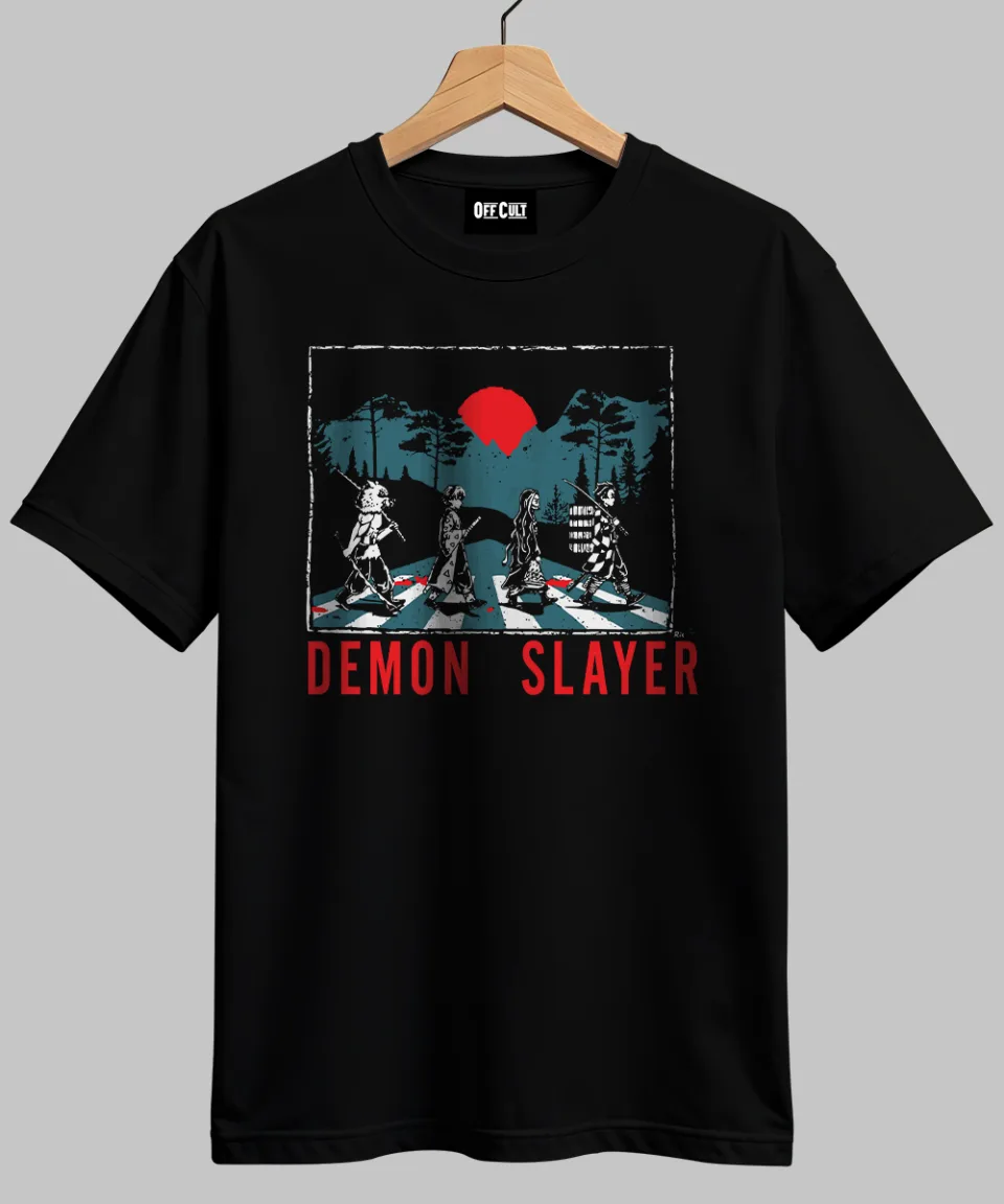 Demon Slayer Red Moon Regular T Shirt — back