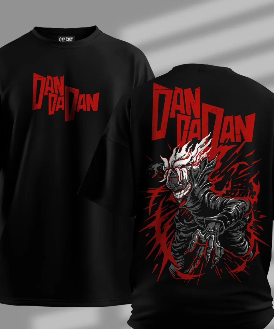 Dan dan Black Oversized T Shirt