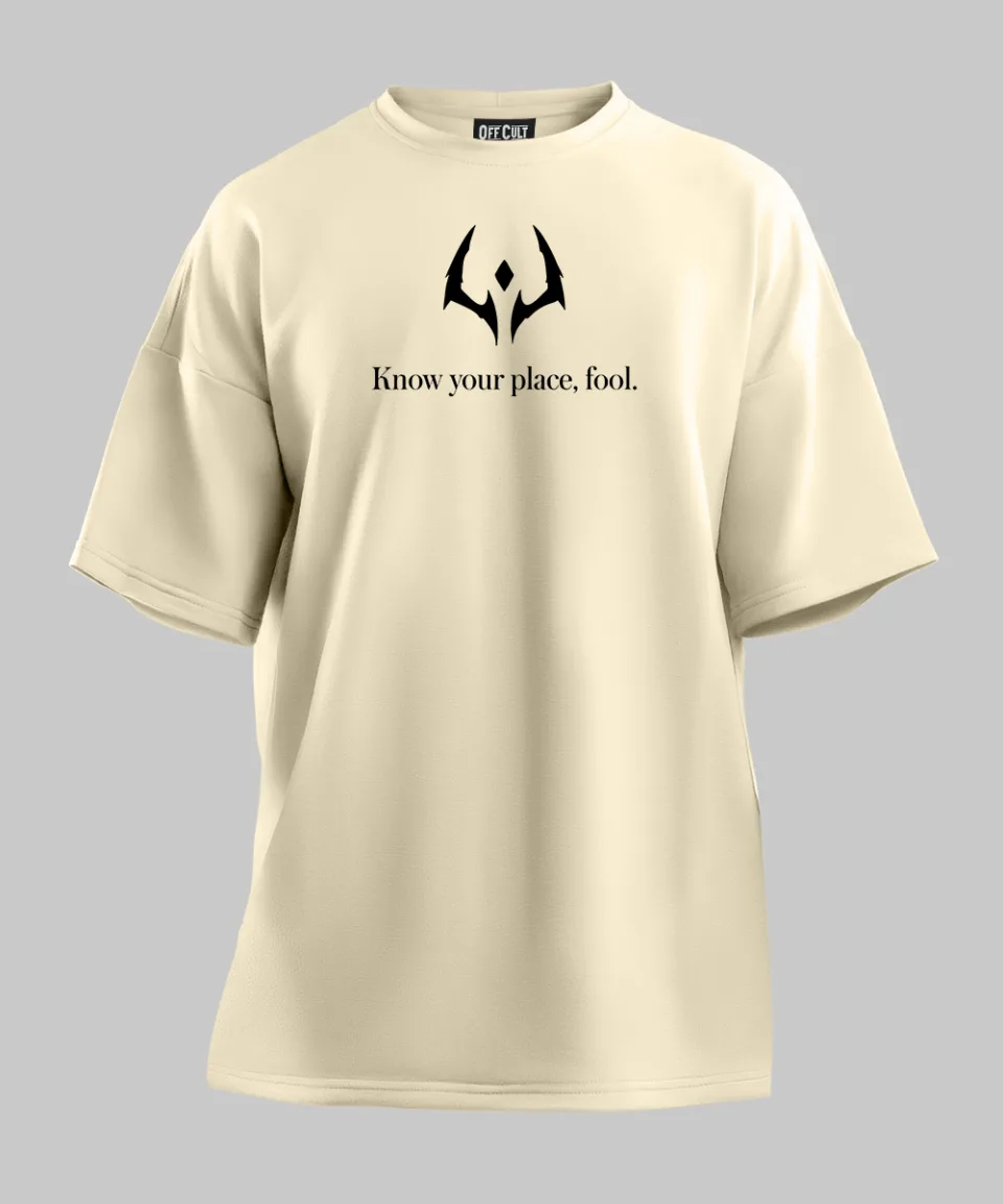 Jujutsu Kaisen Ryomen Sukuna Off White Oversized T Shirt — back