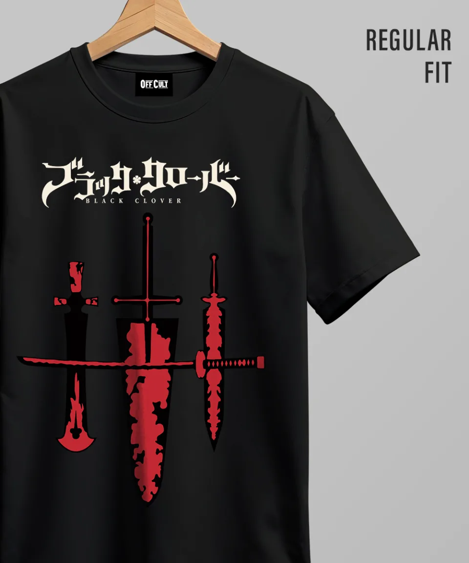 Black Clover Black Regular T Shirt
