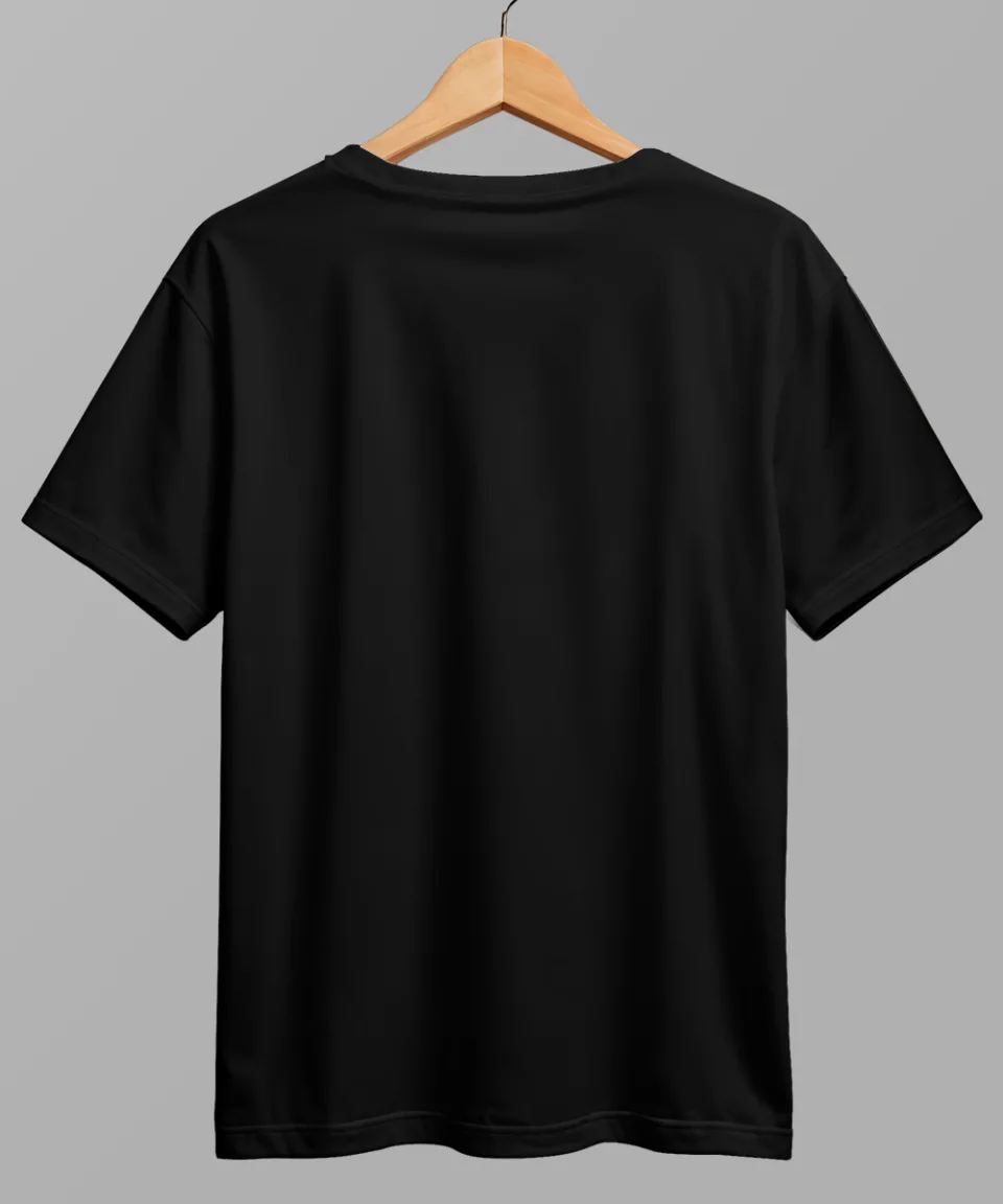 Young Forever Black Regular T Shirt — detail