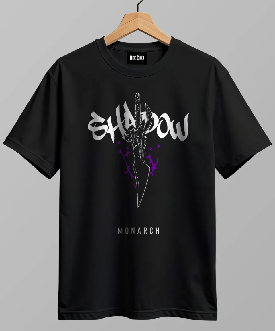 Shadow Monarch Black Regular T Shirt — back